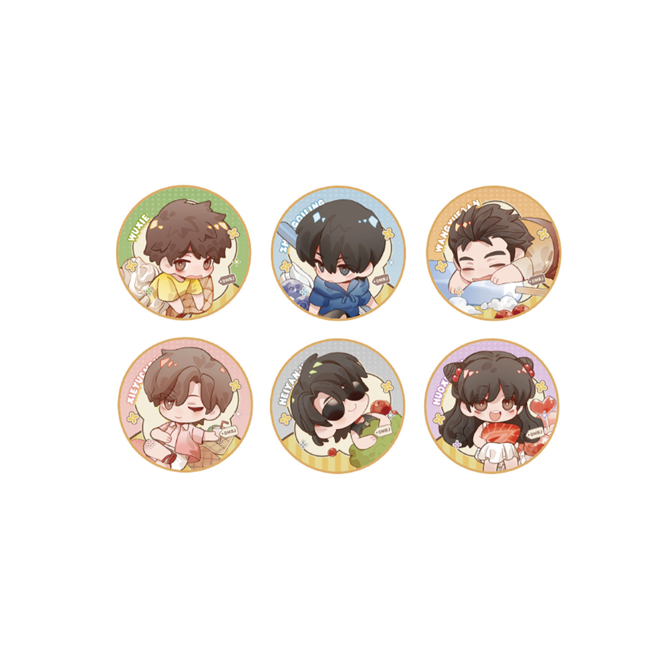 (Goods - Badge) The Lost Tomb (Daomu Biji) 2026 Fes Honey Treasure Hunt Series Chibi Art Mini Button Badge Set