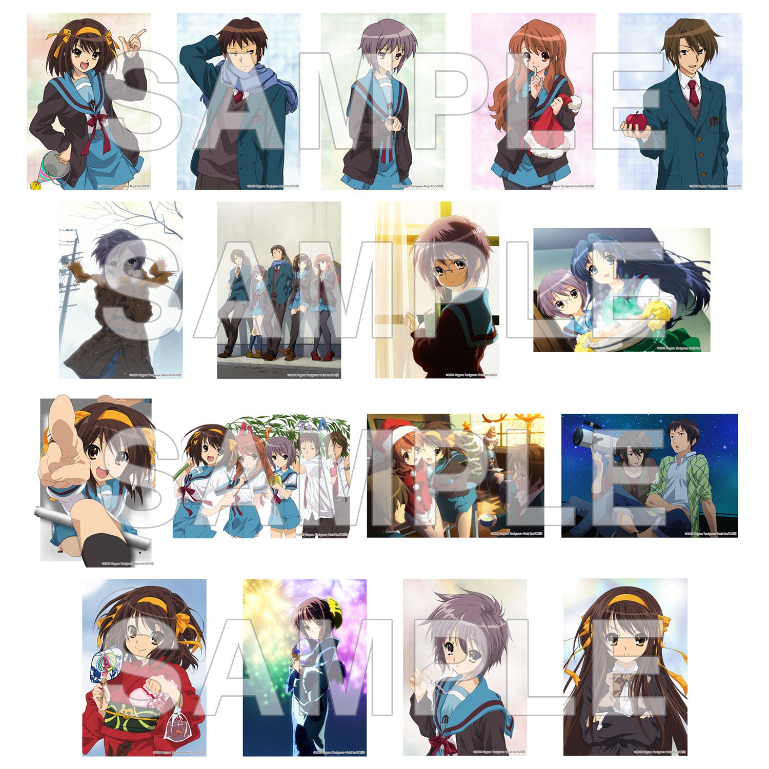 (1BOX=17)(Goods - Card) The Disappearance of Haruhi Suzumiya Tradable Photo-style Illustration Card PACK