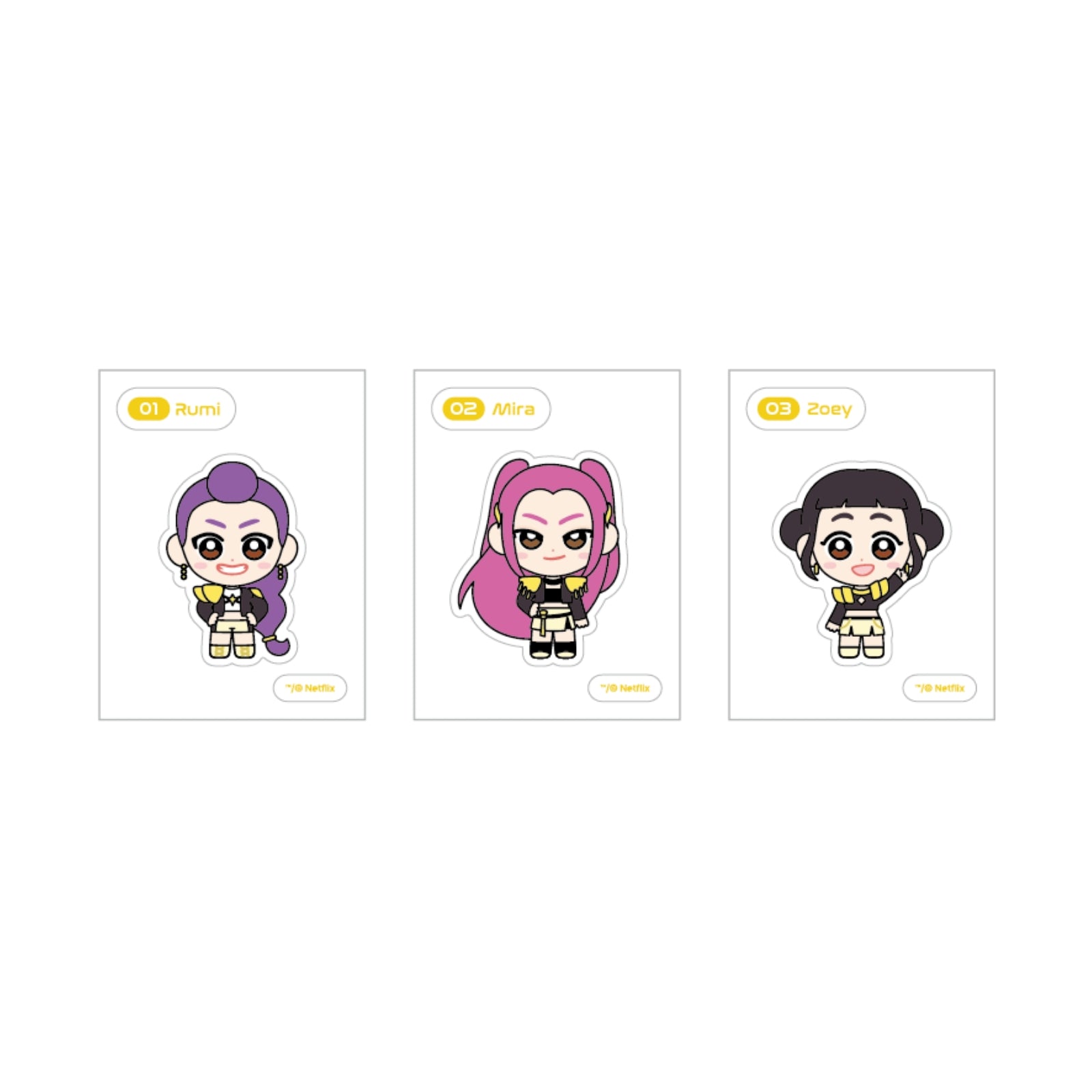 [※Blind](Goods - Sticker) KPop Demon Hunters Random Chibi Sticker