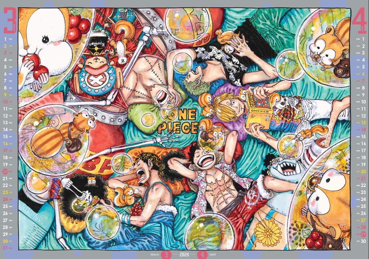 (Goods - Calendar) ONE PIECE Comic Calendar (Large) 2024