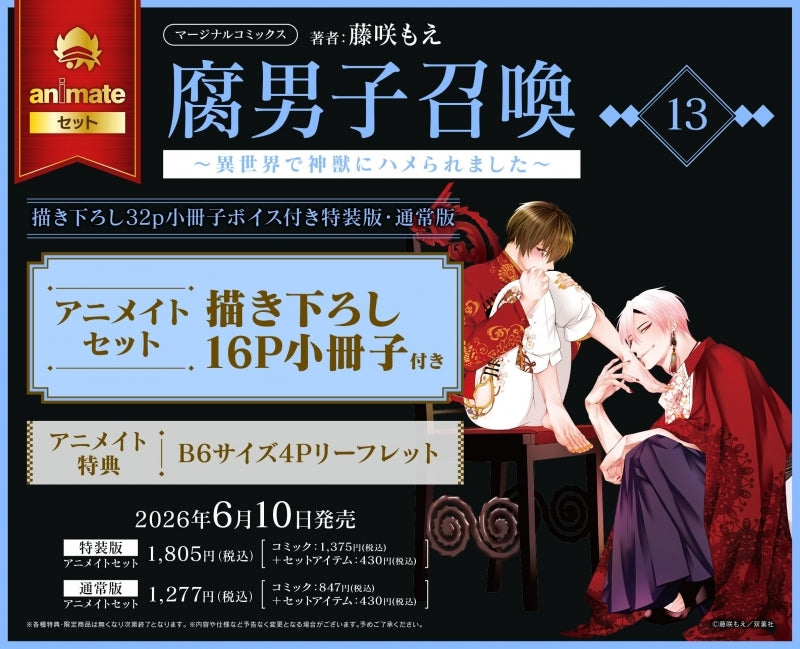 (Book - Comic) Fudanshi Shokan: Summoning a BL Fan to Another World (Fudanshi Shoukan: Isekai de Shinjuu ni Hameraremashita) Vol.13 [Special Edition]