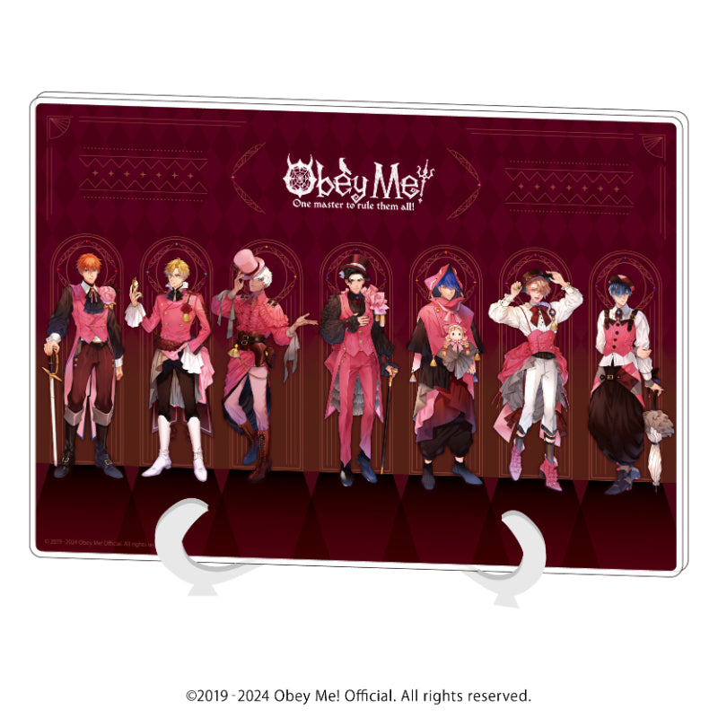 (Goods - Art Board) Obey Me! Acrylic Art Board (A5 Size) 03 - Assembly Design Valentine Ver. (feat. Exclusive Art)