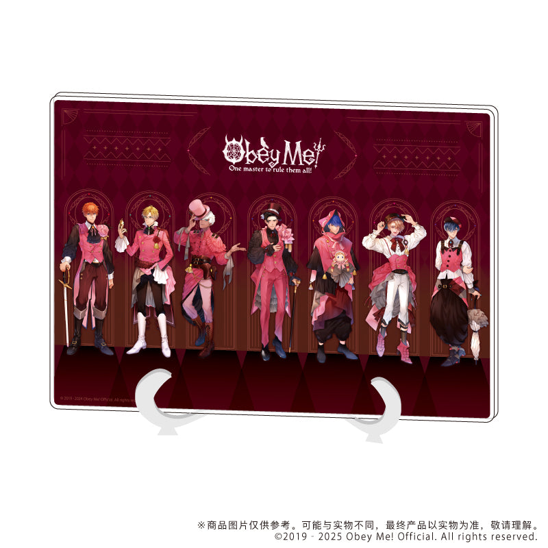 (Goods - Art Board) Obey Me! Acrylic Art Board (A5 Size) 03 - Assembly Design Valentine Ver. (feat. Exclusive Art)