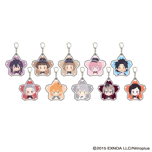 (1BOX=10)(Goods - Key Chain) Acrylic Key Chain Wanpaku! Touken Ranbu 05 - Complete BOX (10 Types Total)(Character Art)