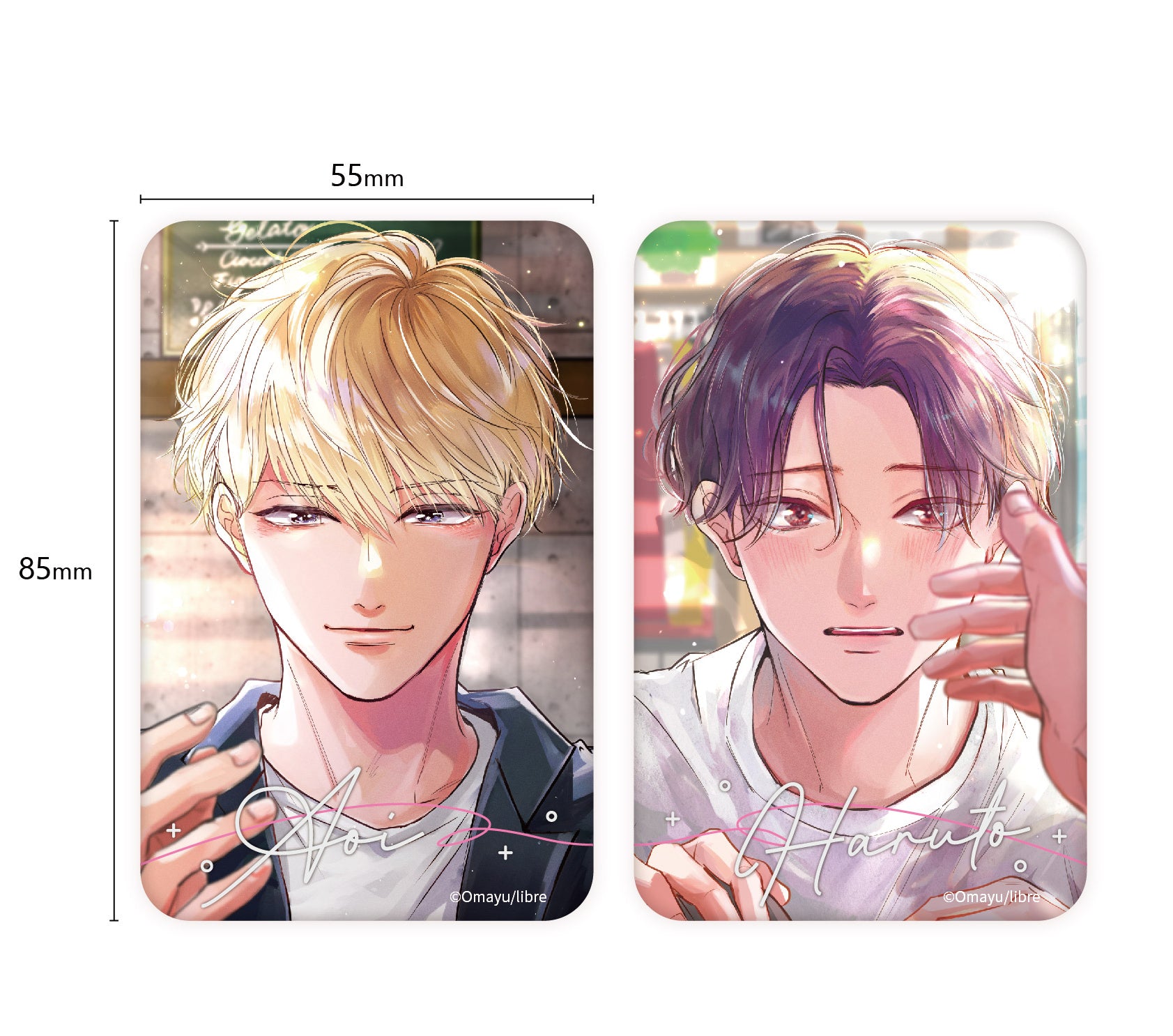 (Goods - Badge) Wait, I Love You Square Button Badge Set A