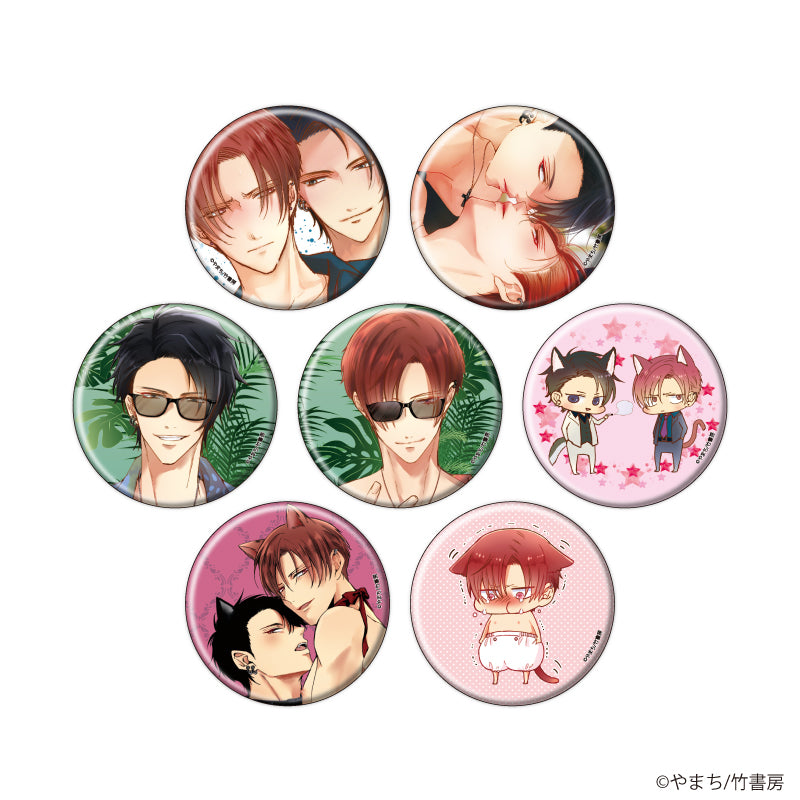 (1BOX=7)(Goods - Badge) Afurete Koborete Gaman Dekinai Button Badge 01