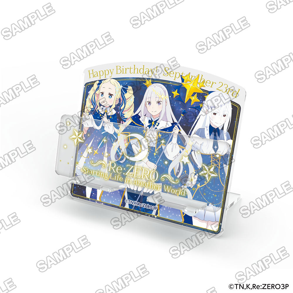 (Goods - Stand Pop) "Re:ZERO - Starting Life in Another World -" Re:ZERO - Starting Emilia's Birthday Life 2024 ver. Acrylic Multi Stand