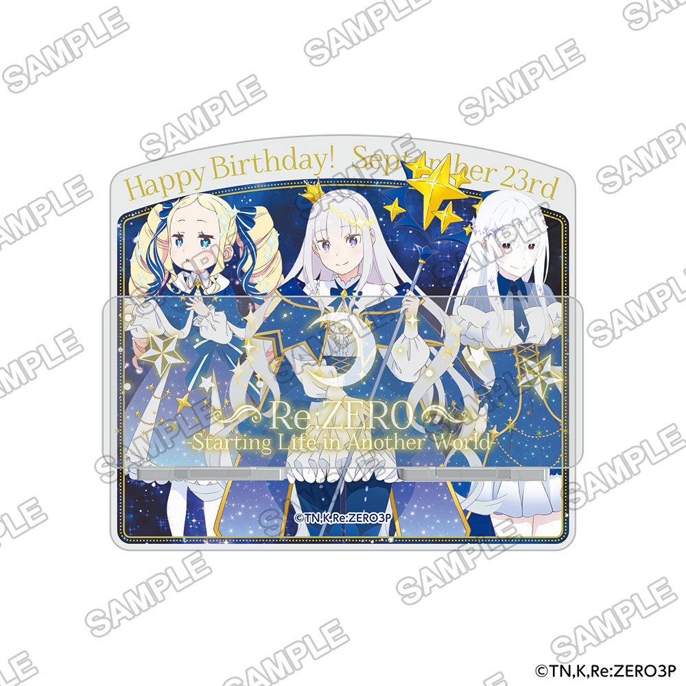 (Goods - Stand Pop) "Re:ZERO - Starting Life in Another World -" Re:ZERO - Starting Emilia's Birthday Life 2024 ver. Acrylic Multi Stand