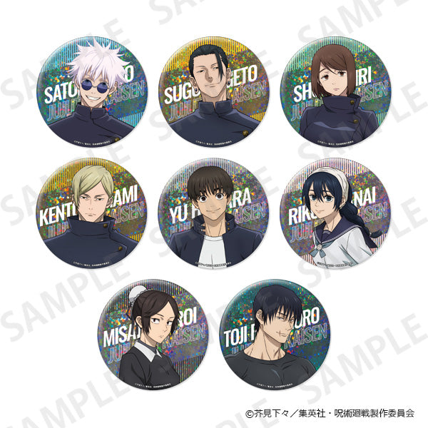 (1BOX=8)(Goods - Badge) Jujutsu Kaisen Hidden Inventory/Premature Death Large Glimmering Tin Badge Collection PACK (Re-release)