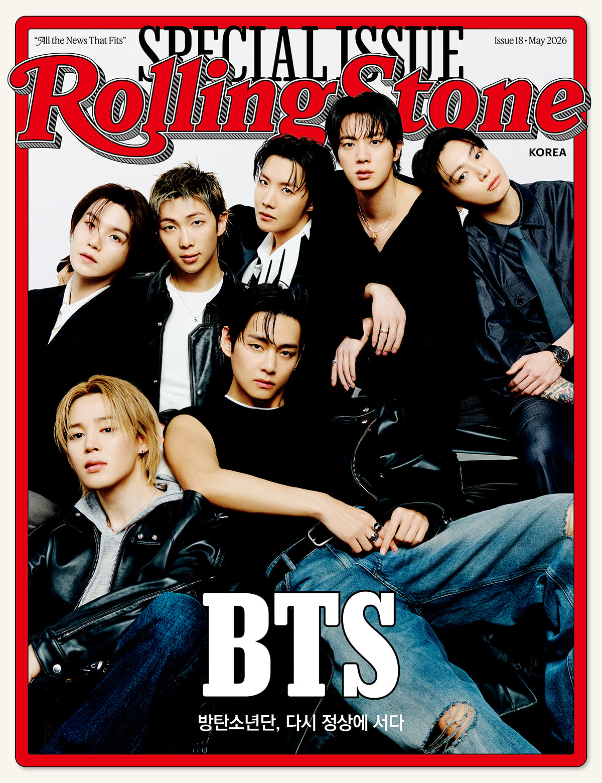 (Book - Magazine) Rolling Stone KOREA Issue 17 (Cover: BTS) {Bonus:Bag}