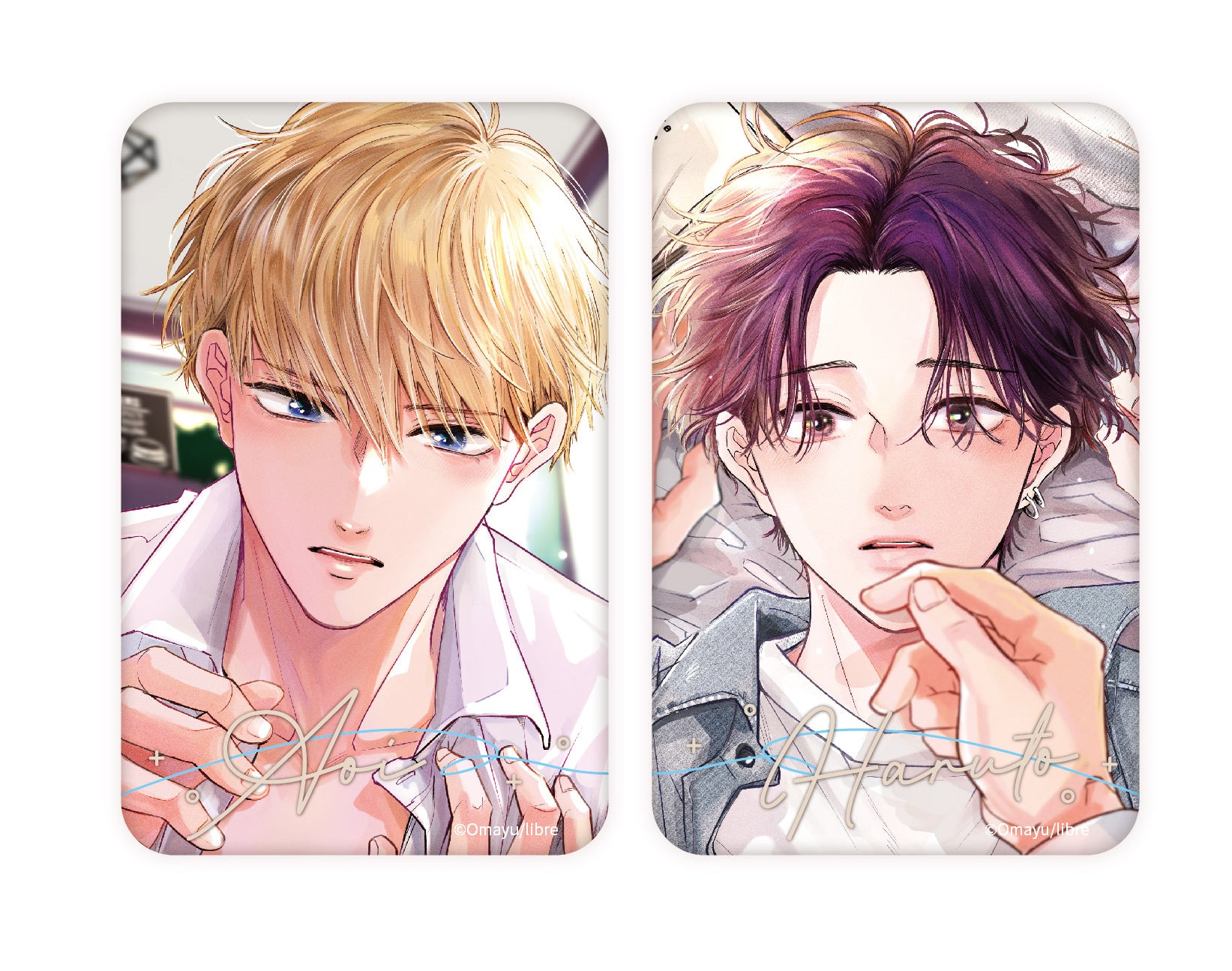 (Goods - Badge) Wait, I Love You Square Button Badge Set B