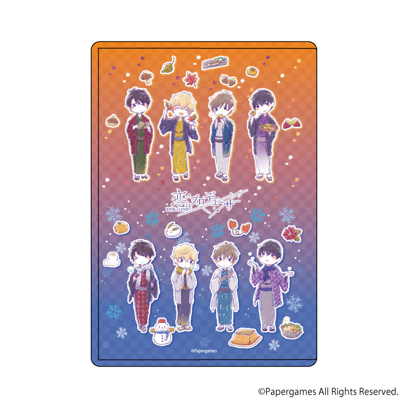 (Goods - Accessory Case) Mr. Love: Queen's Choice Chara Clear Case "Love & Producer ~ EVOL x LOVE ~" 02 Autumn Winter Design (Graffart)