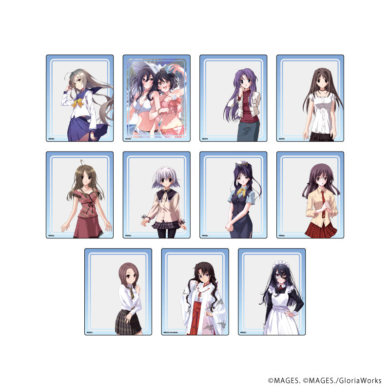 (1BOX=11)(Goods - Card) Acrylic Card - Memories Off Series 18 (Official & Exclusive Art)