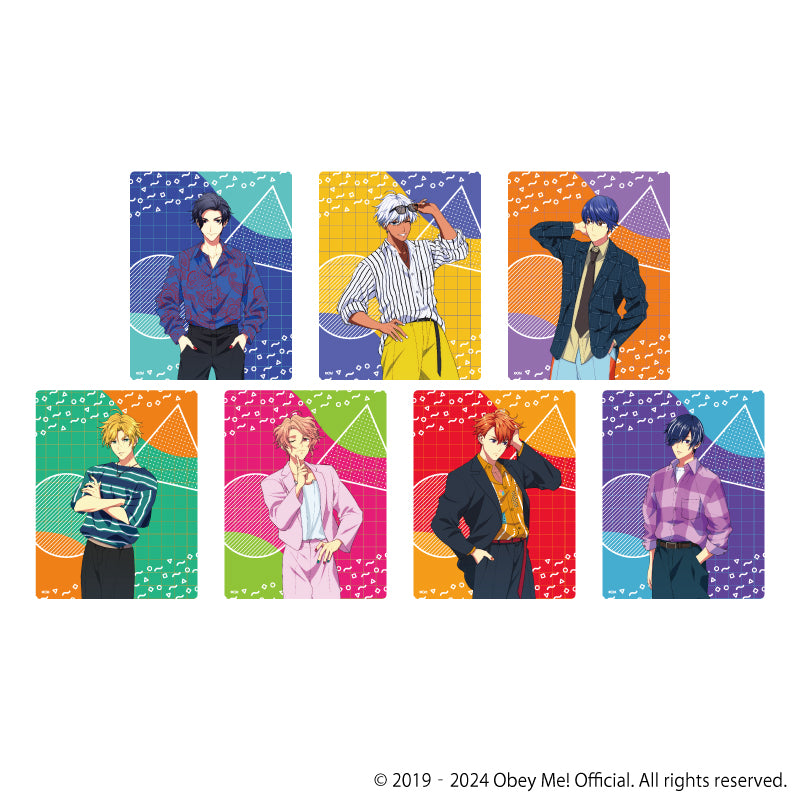 (1BOX=7)(Goods - Card) Obey Me! Acrylic Card 03 - Retro Fashion Ver. (feat. Exclusive Art)