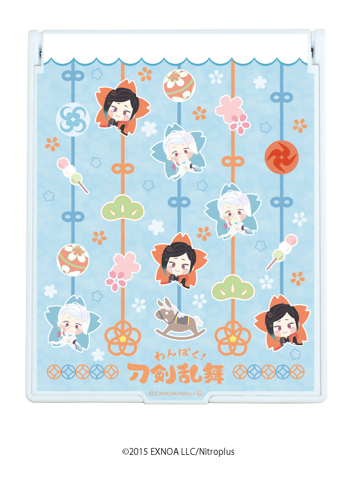 (Goods - Mirror) Jumbo Mirror Wanpaku! Touken Ranbu 14 - Tomoegata Naginata & Shizukagata Naginata