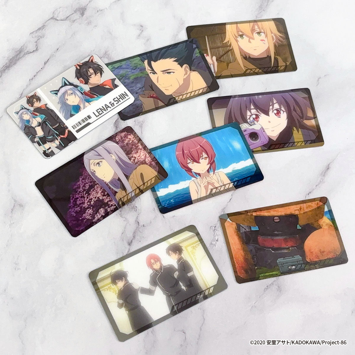 [※Blind](Goods - Card) 86 EIGHTY-SIX x COLLABOCAFEHONPO BLANC 2025 Trading Visual Hard Card (12 Types Total)