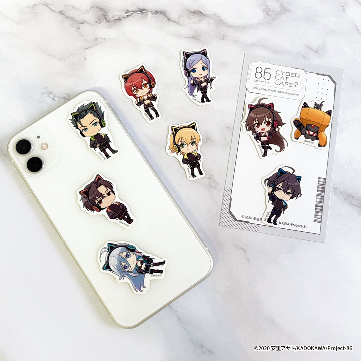 (Goods - Sticker) 86 EIGHTY-SIX x COLLABOCAFEHONPO BLANC 2025 Flake Sticker