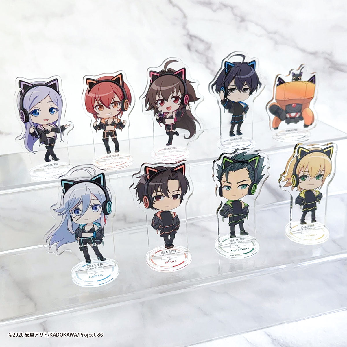 [※Blind](Goods - Acrylic Stand) 86 EIGHTY-SIX x COLLABOCAFEHONPO BLANC 2025 Trading Chibi Acrylic Stand (9 Types Total)