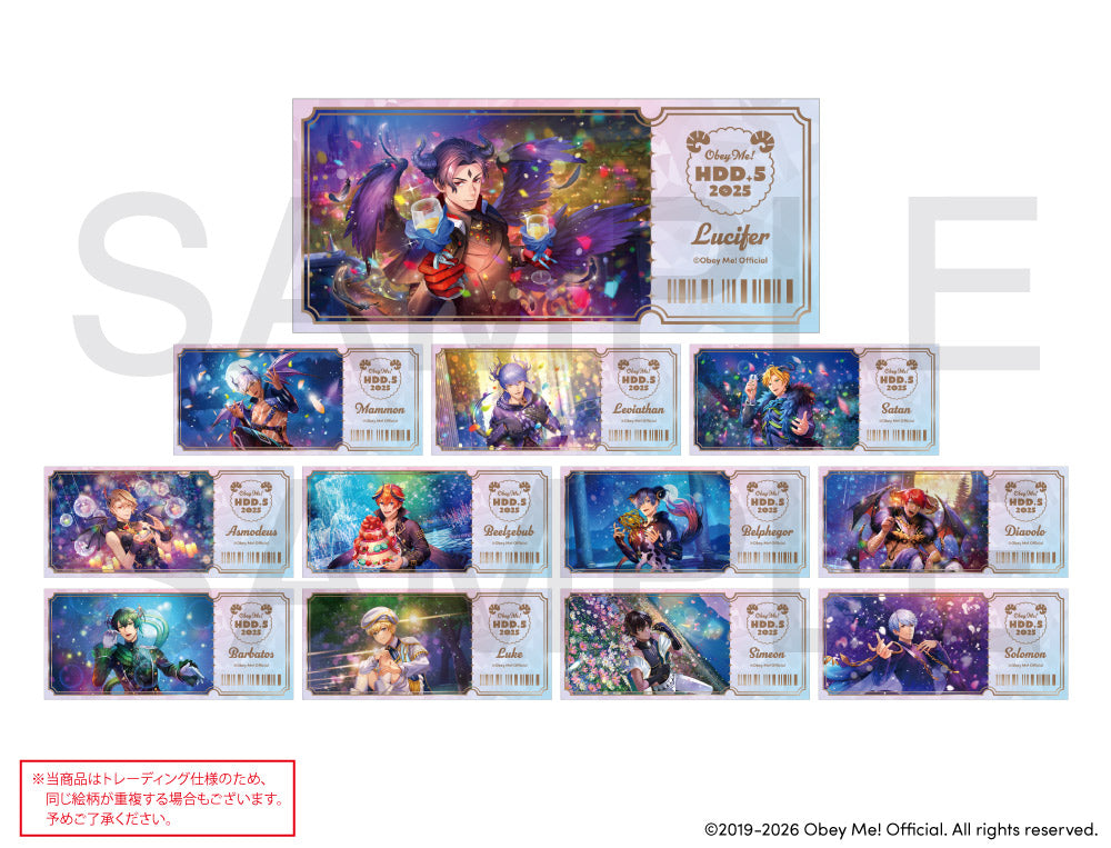 [※Blind](Goods - Card) Obey Me! x CharaDri!! 2026 Trading Foil Embossed Card (12 Types Total)