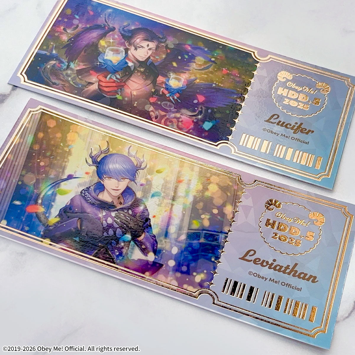 [※Blind](Goods - Card) Obey Me! x CharaDri!! 2026 Trading Foil Embossed Card (12 Types Total)