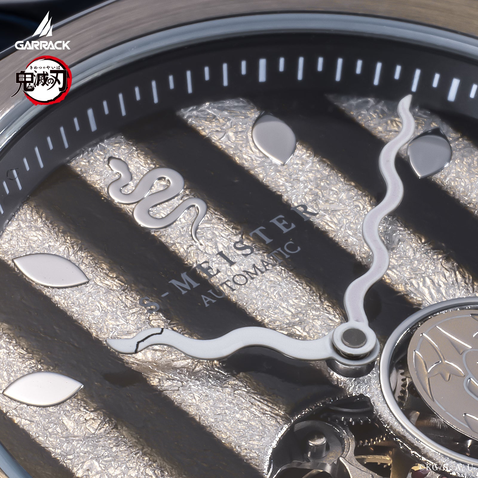 (Goods - Timepiece) Demon Slayer: Kimetsu no Yaiba Anime S-MEISTER Collaboration Mechanical Watch - Obanai Iguro Model