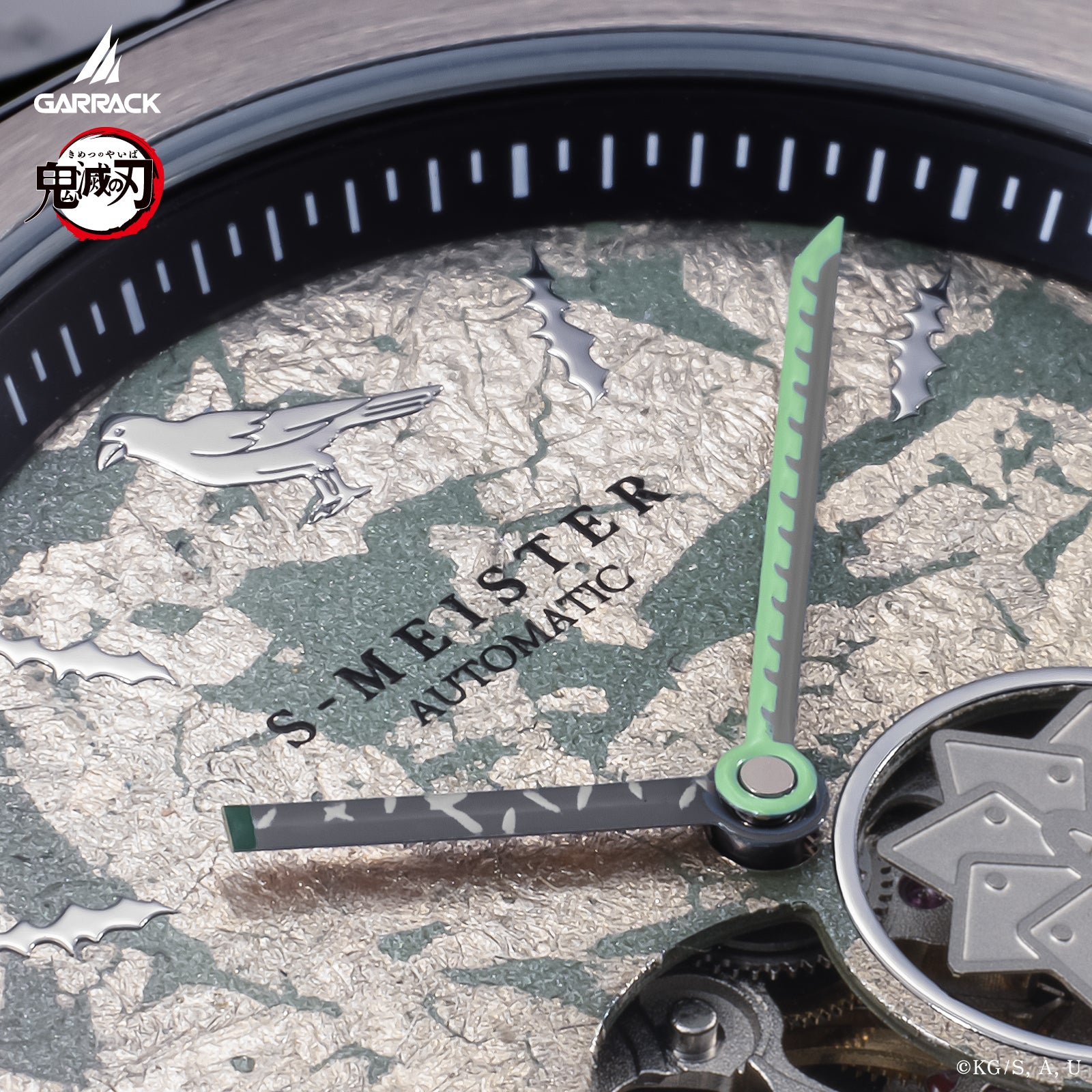 (Goods - Timepiece) Demon Slayer: Kimetsu no Yaiba Anime S-MEISTER Collaboration Mechanical Watch - Sanemi Shinazugawa Model