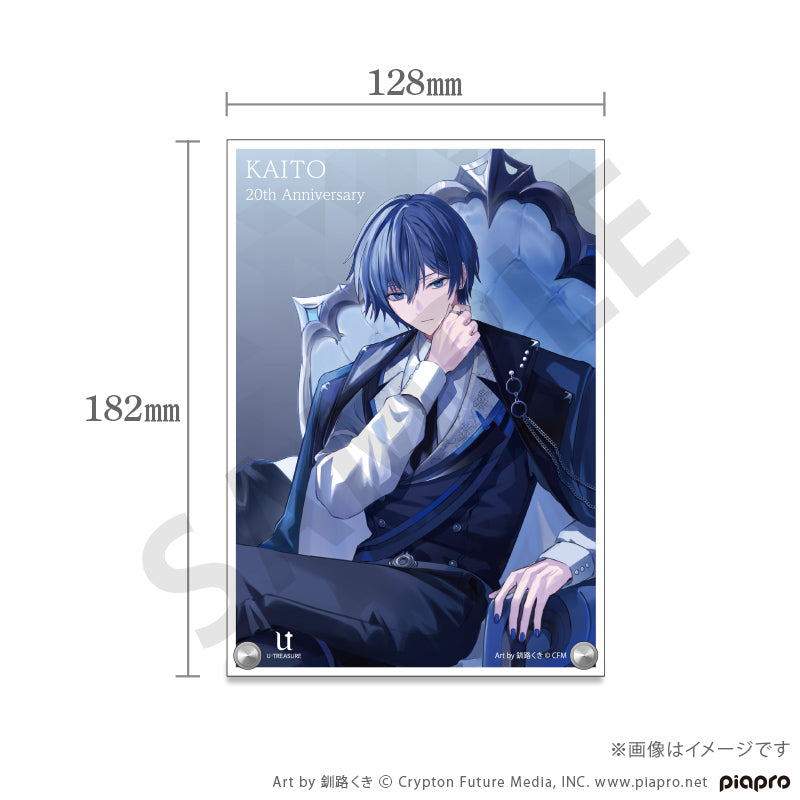 (Goods - Board) Piapro Characters KAITO 20th Anniversary B6 Acrylic Panel
