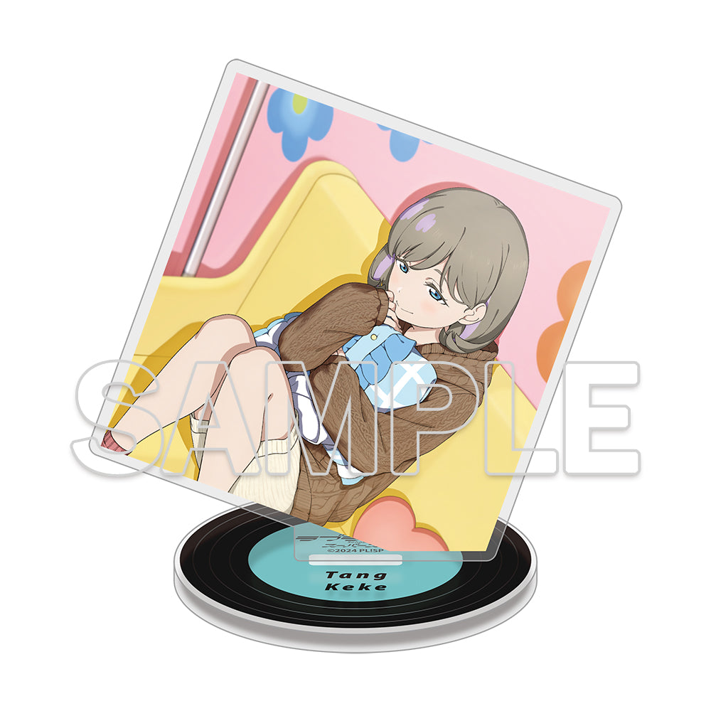 (Goods - Acrylic Stand) Love Live! Superstar!! Square Acrylic Plate & Tin Badge Set ~Behind the ”Aspire”~ - Keke Tang
