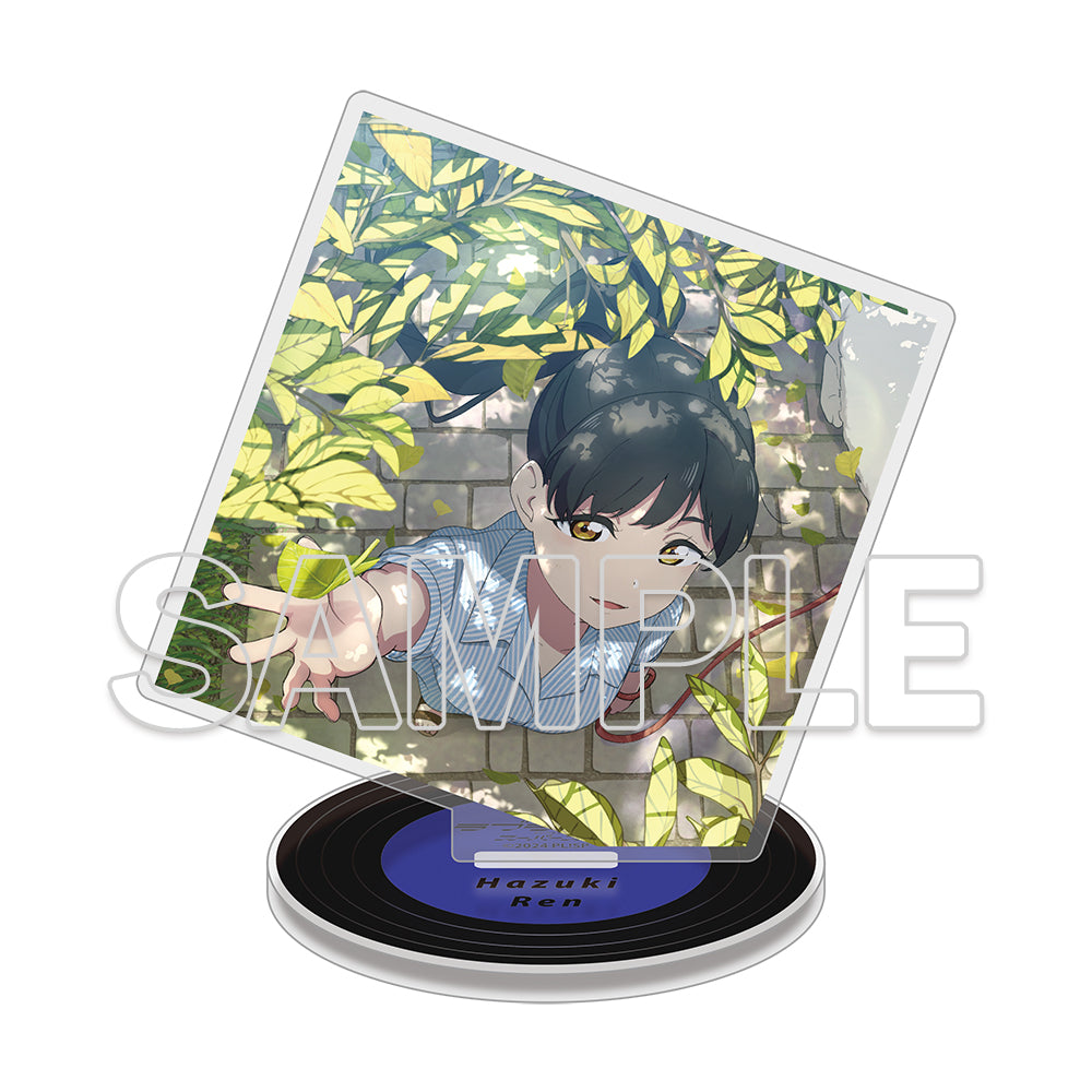 (Goods - Acrylic Stand) Love Live! Superstar!! Square Acrylic Plate & Tin Badge Set ~Behind the ”Aspire”~ - Ren Hazuki