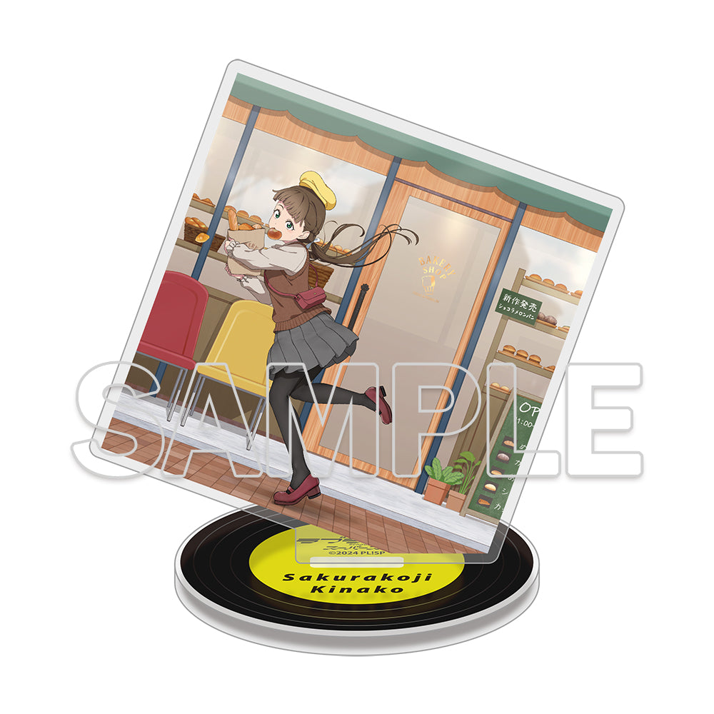 (Goods - Acrylic Stand) Love Live! Superstar!! Square Acrylic Plate & Tin Badge Set ~Behind the ”Aspire”~ - Kinako Sakurakoji