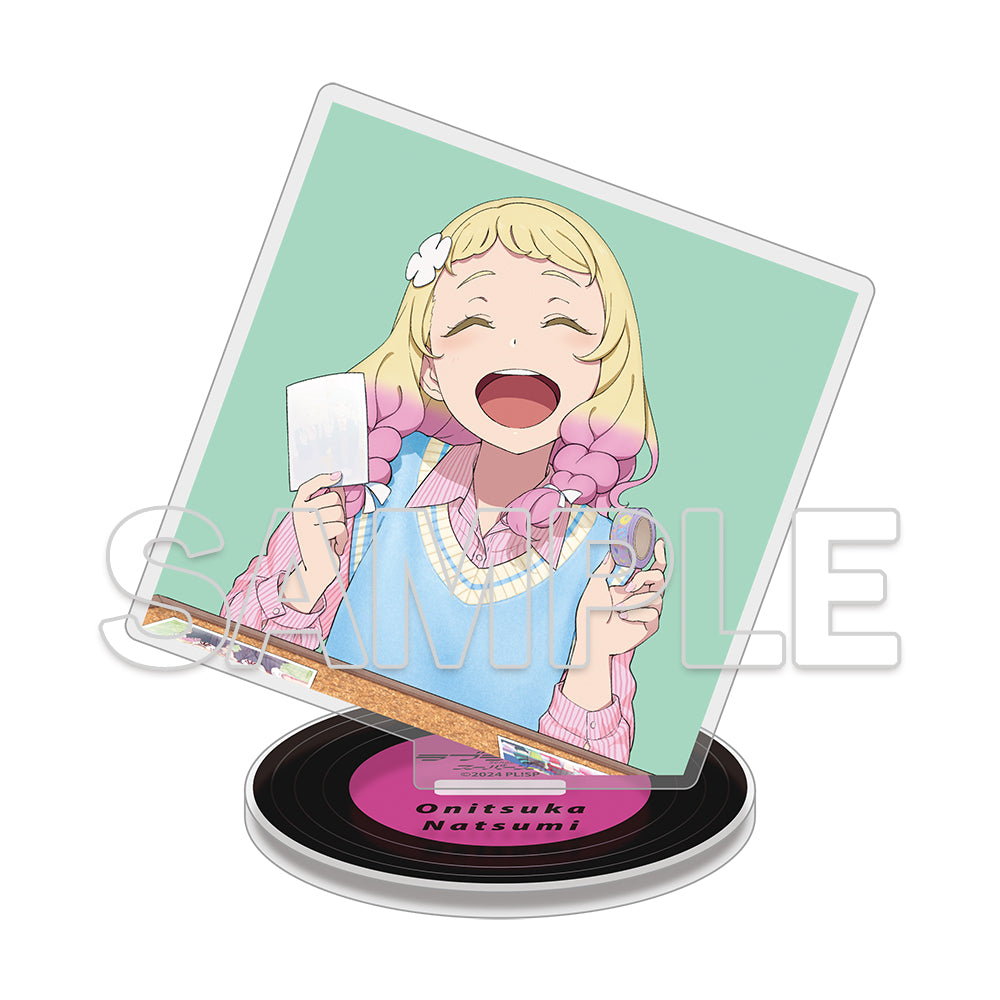 (Goods - Acrylic Stand) Love Live! Superstar!! Square Acrylic Plate & Tin Badge Set ~Behind the ”Aspire”~ - Natsumi Onitsuka
