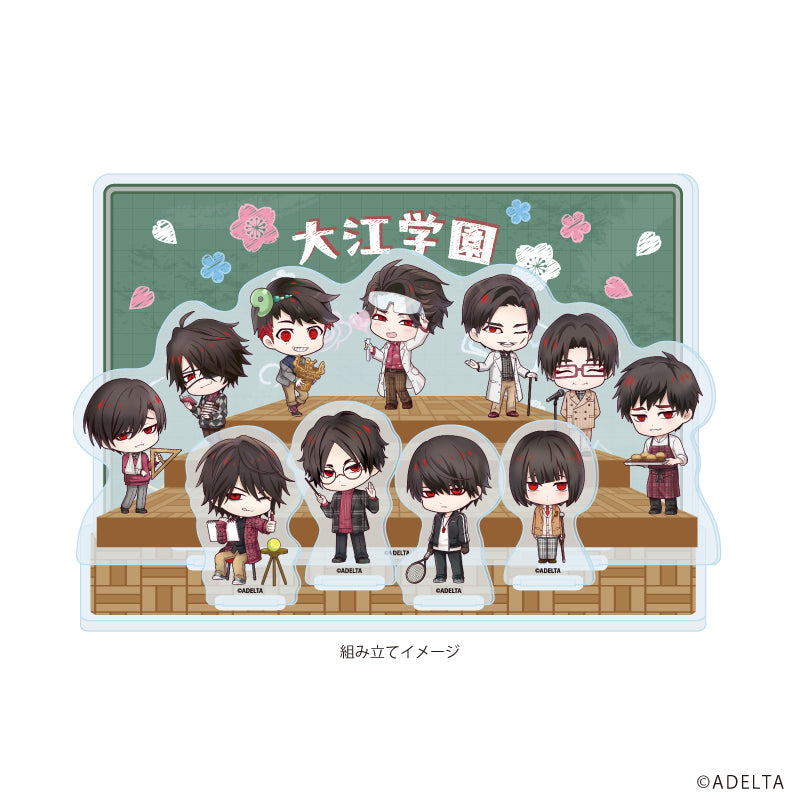 (Goods - Ornament) Owen (Ooe)  Acrylic Diorama 04 School Ver.  (Chibi Art)
