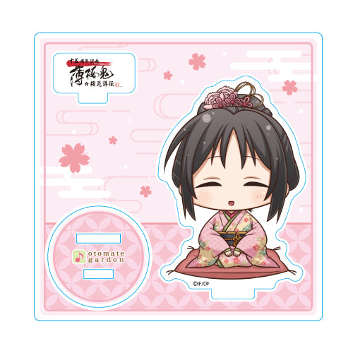 (Goods - Stand Pop) Otomate Garden Mini Chara Acrylic Stand 2023_213 Hakuoki 15th Anniversary Chizuru Yukimura