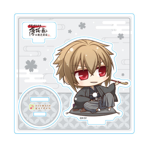 (Goods - Stand Pop) Otomate Garden Mini Chara Acrylic Stand 2023_219 Hakuoki 15th Anniversary Chikage Kazama