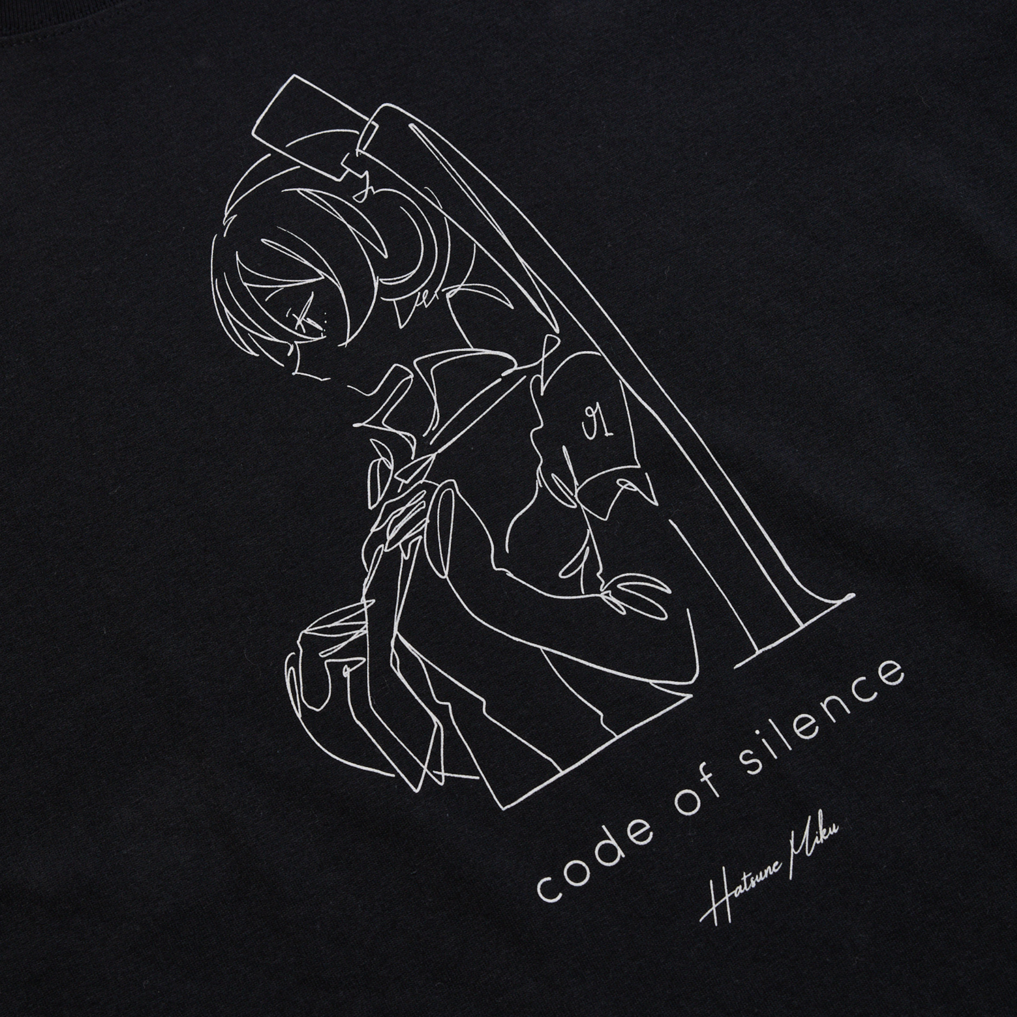 (Goods - Shirt) Hatsune Miku T-Shirt "code of silence"