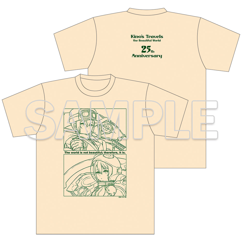 (Goods - Shirt) Kino's Journey -the Beautiful World- 25th Anniversary T-Shirt - C - Knight Kino & Pilot Kino Size L