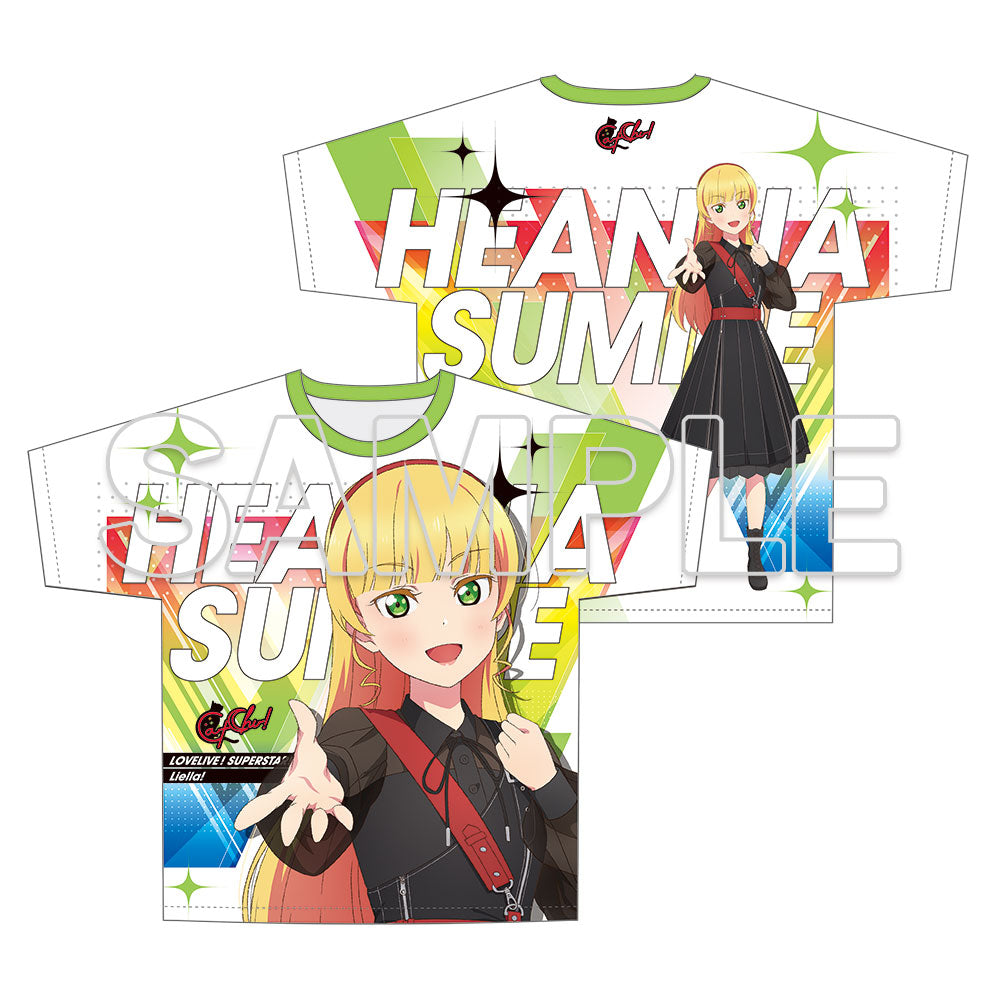 (Goods - Shirt) Love Live! Superstar!! Full Graphic T-shirt Music-Talk-Teamwork! Prime Adventure!! Ver. Sumire Heanna