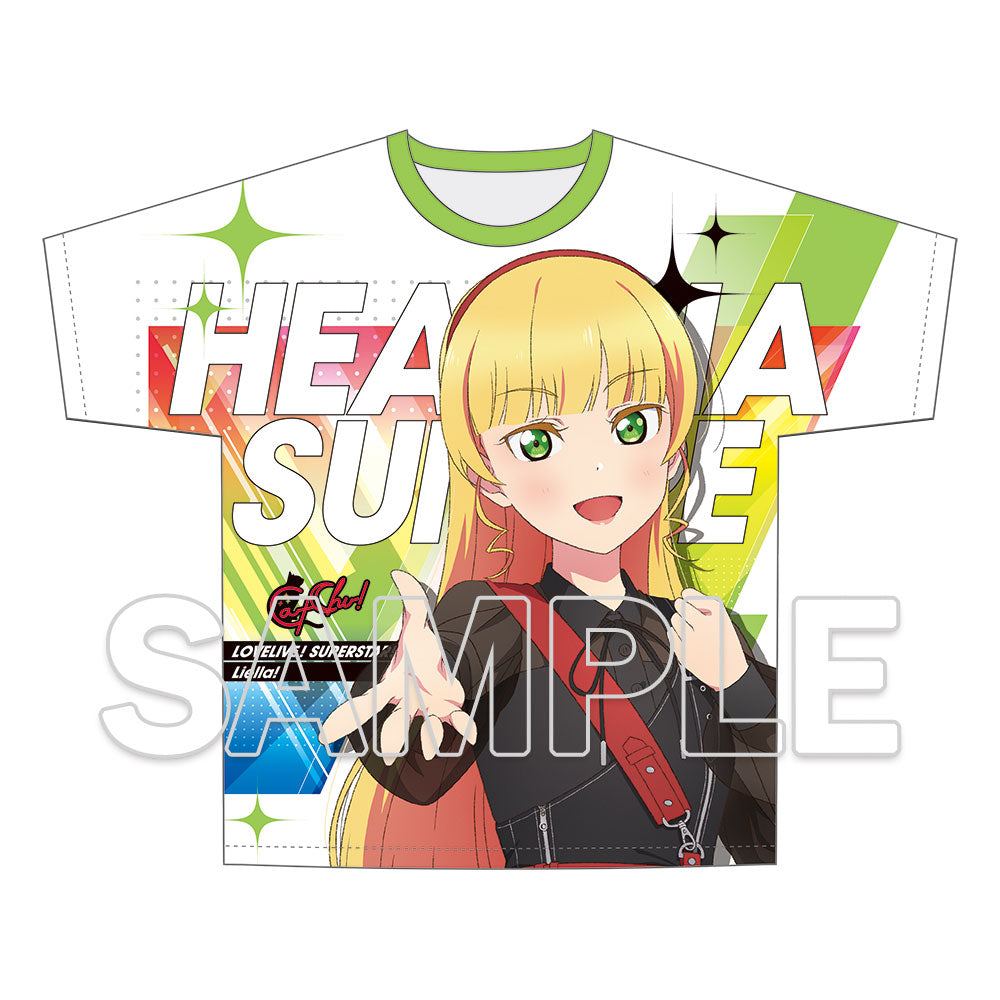 (Goods - Shirt) Love Live! Superstar!! Full Graphic T-shirt Music-Talk-Teamwork! Prime Adventure!! Ver. Sumire Heanna