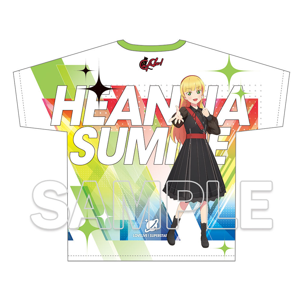 (Goods - Shirt) Love Live! Superstar!! Full Graphic T-shirt Music-Talk-Teamwork! Prime Adventure!! Ver. Sumire Heanna