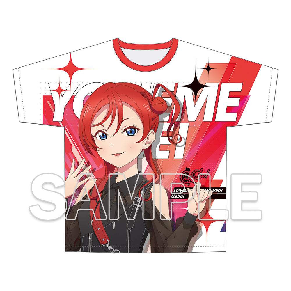 (Goods - Shirt) Love Live! Superstar!! Full Graphic T-shirt Music-Talk-Teamwork! Prime Adventure!! Ver. Mei Yoneme