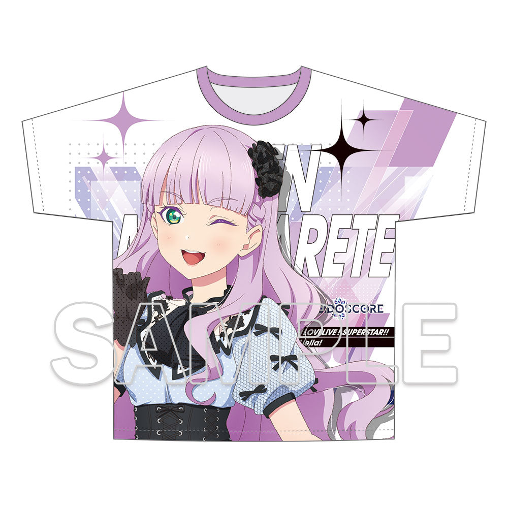 (Goods - Shirt) Love Live! Superstar!! Full Graphic T-shirt Music-Talk-Teamwork! Prime Adventure!! Ver. Wien Margarete