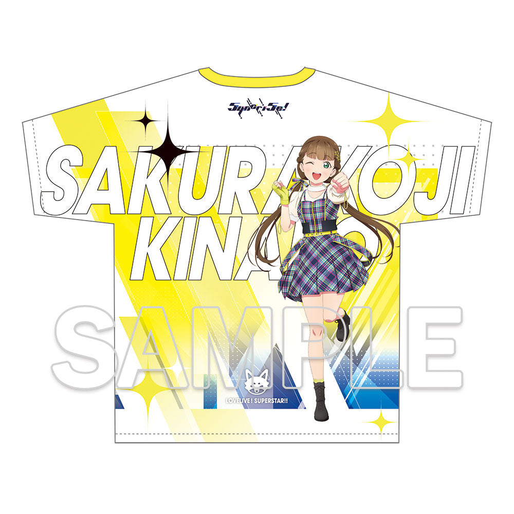 (Goods - Shirt) Love Live! Superstar!! Full Graphic T-shirt Music-Talk-Teamwork! Prime Adventure!! Ver. Kinako Sakurakoji