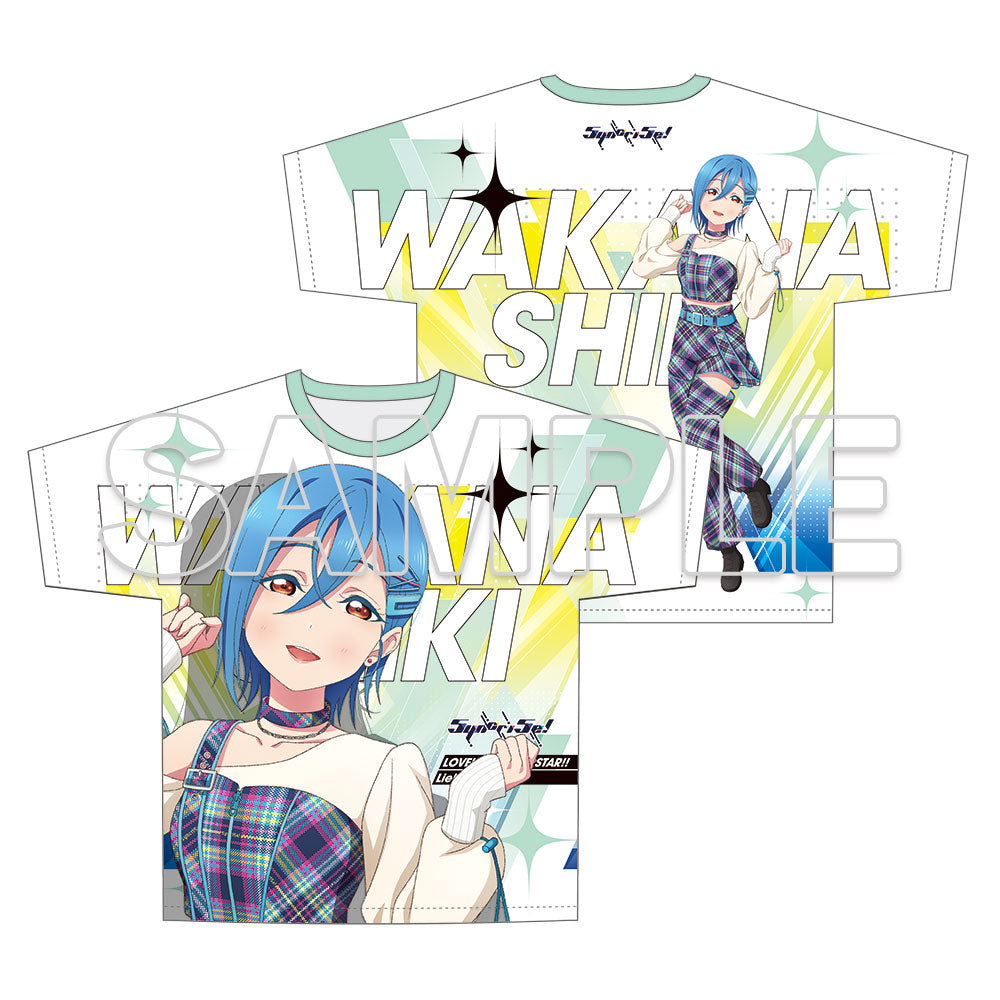 (Goods - Shirt) Love Live! Superstar!! Full Graphic T-shirt Music-Talk-Teamwork! Prime Adventure!! Ver. Shiki Wakana