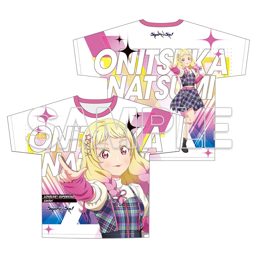 (Goods - Shirt) Love Live! Superstar!! Full Graphic T-shirt Music-Talk-Teamwork! Prime Adventure!! Ver. Natsumi Onitsuka