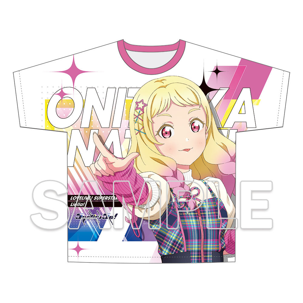 (Goods - Shirt) Love Live! Superstar!! Full Graphic T-shirt Music-Talk-Teamwork! Prime Adventure!! Ver. Natsumi Onitsuka