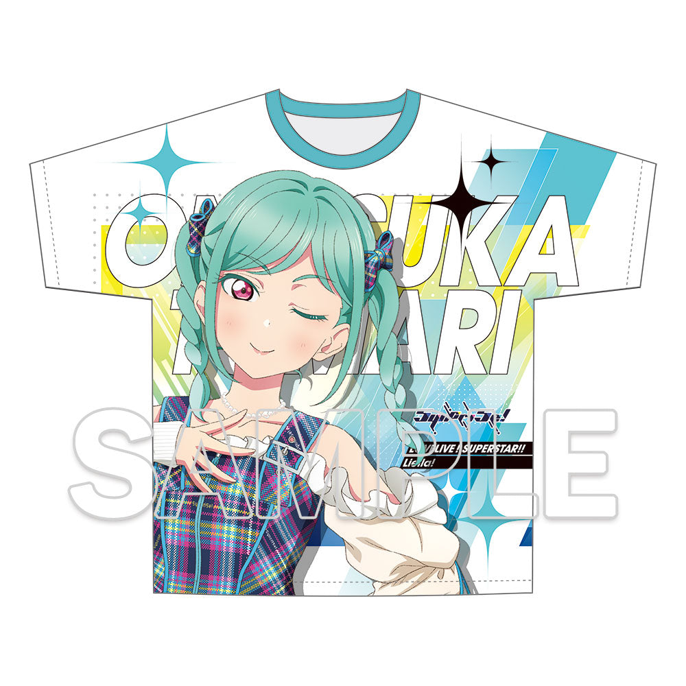 (Goods - Shirt) Love Live! Superstar!! Full Graphic T-shirt Music-Talk-Teamwork! Prime Adventure!! Ver. Tomari Onitsuka