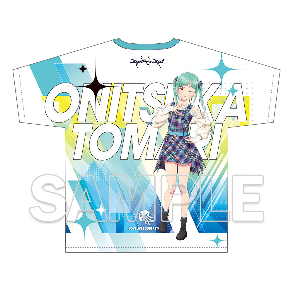 (Goods - Shirt) Love Live! Superstar!! Full Graphic T-shirt Music-Talk-Teamwork! Prime Adventure!! Ver. Tomari Onitsuka