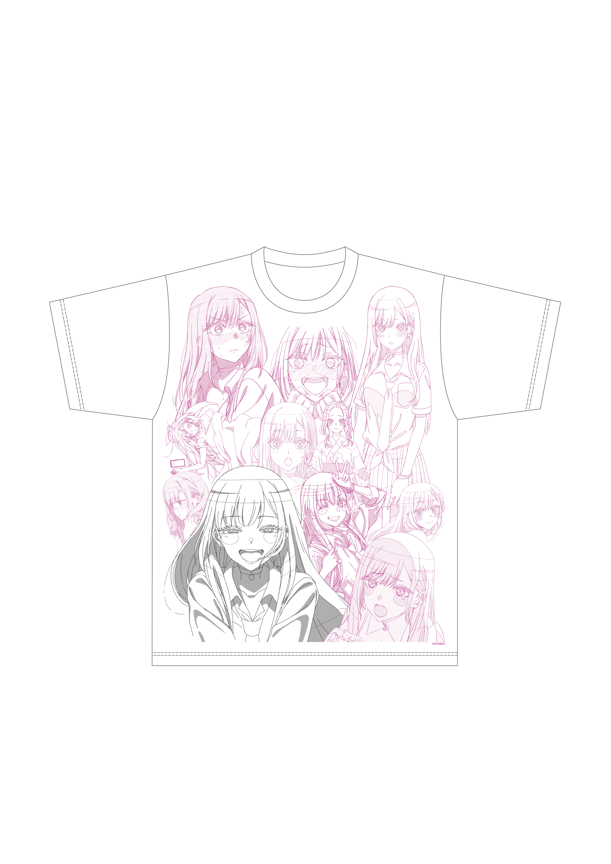 (Goods - Shirt) My Dress-Up Darling Marin Kitagawa Fan Key Animation Art T-Shirt