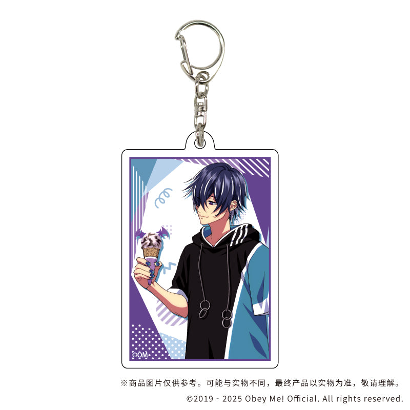 (1BOX=7)(Goods - Key Chain) Acrylic Key Chain Obey Me! 09 / Summer Outfit ver. Complete BOX (7 Types Total)(Exclusive Art)