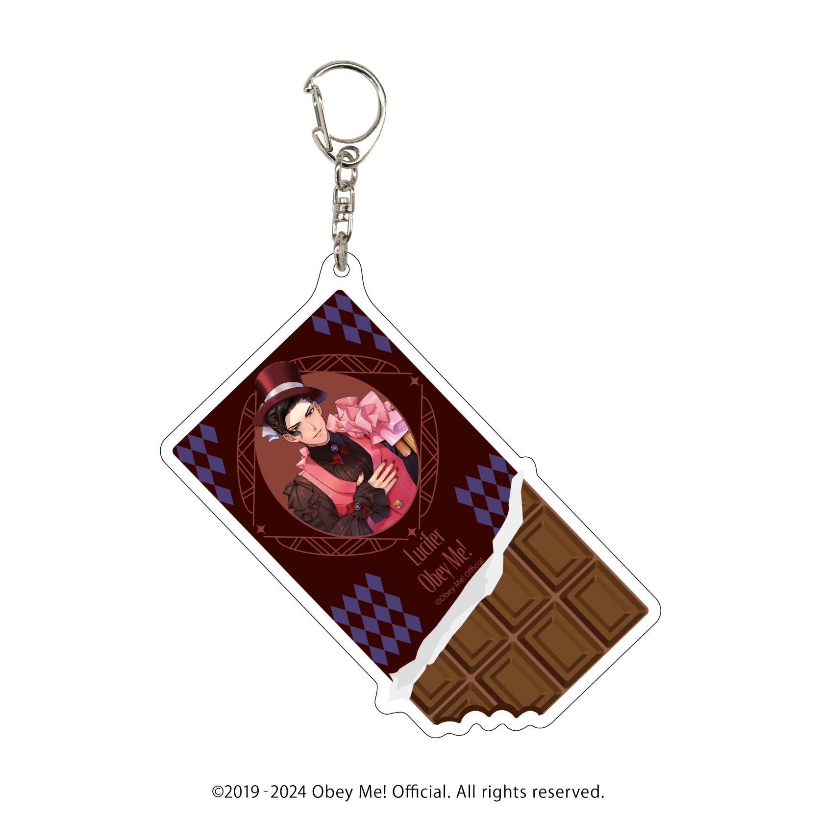 (Goods - Key Chain) Obey Me! Big Acrylic Key Chain 01 - Lucifer Valentine Ver. (feat. Exclusive Art)